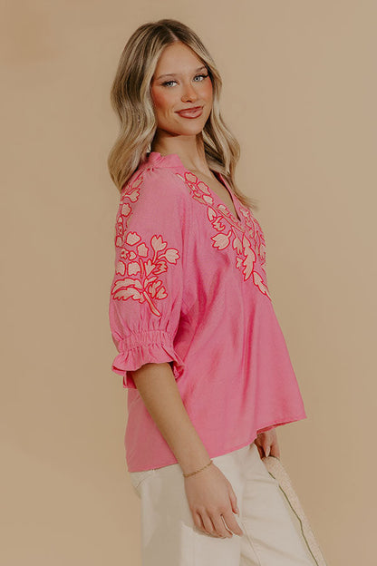 Petal Dream Embroidered Top