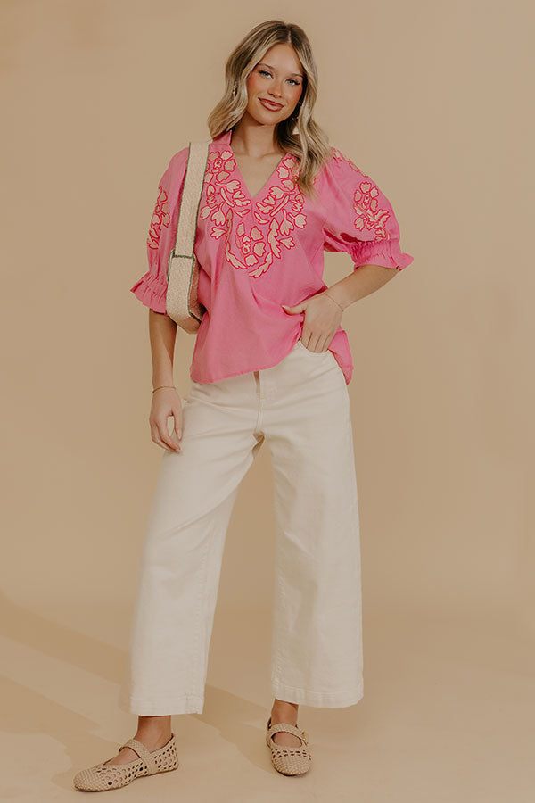 Petal Dream Embroidered Top