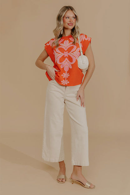 Easy Bloom Knit Top
