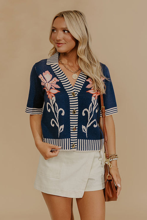 City Garden Chic Knit Top