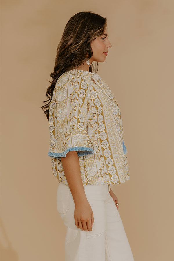 Sweet Intentions Floral Embroidered Top