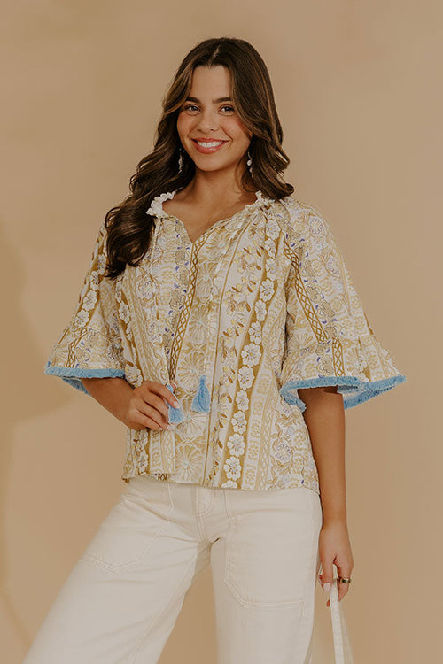 Sweet Intentions Floral Embroidered Top
