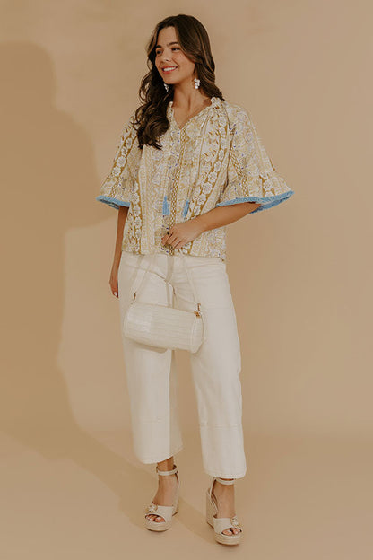 Sweet Intentions Floral Embroidered Top
