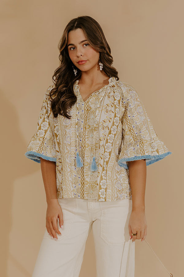 Sweet Intentions Floral Embroidered Top
