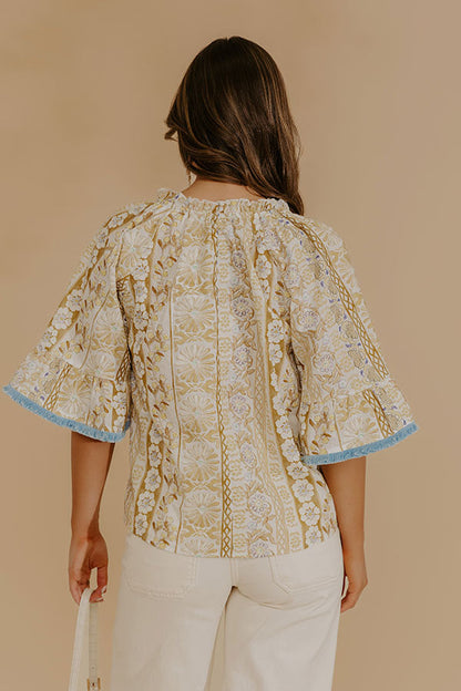 Sweet Intentions Floral Embroidered Top