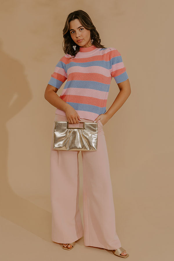 Cheerfully Chic Knit Stripe Top