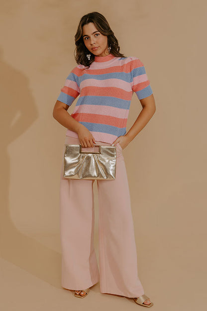 Cheerfully Chic Knit Stripe Top