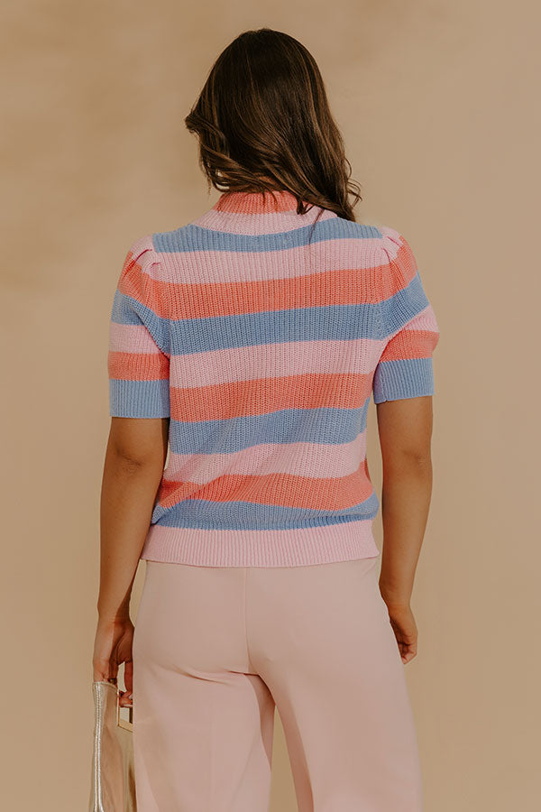 Cheerfully Chic Knit Stripe Top
