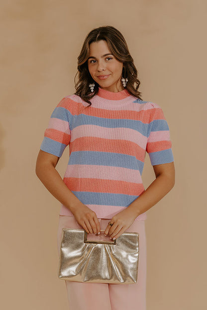 Cheerfully Chic Knit Stripe Top