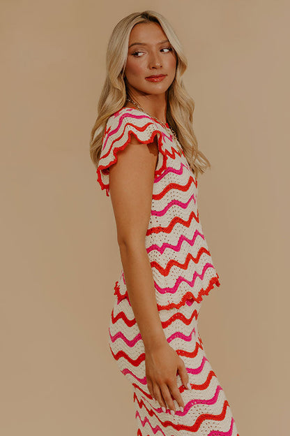 Getaway Chic Pointelle Knit Top