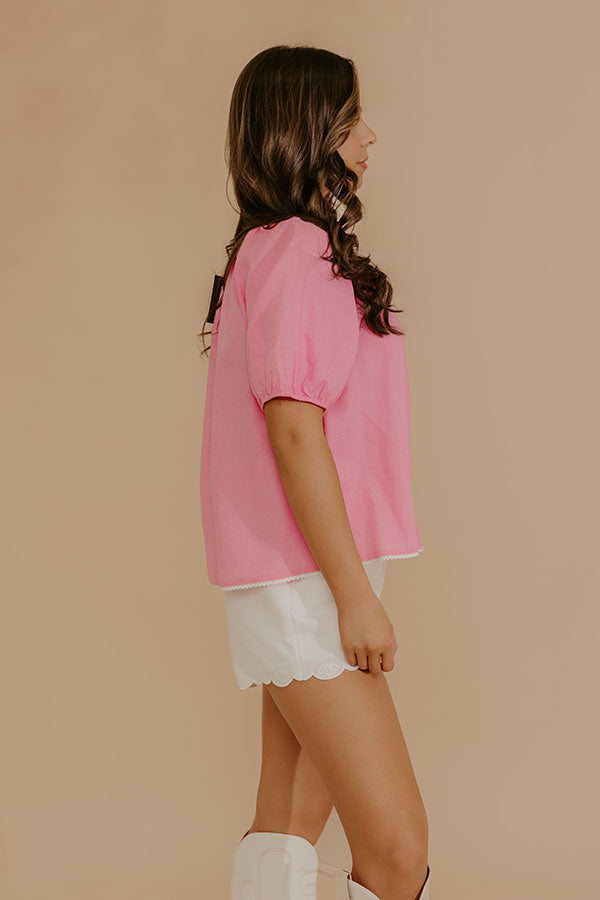 Sweetie Chic Linen Blend Top