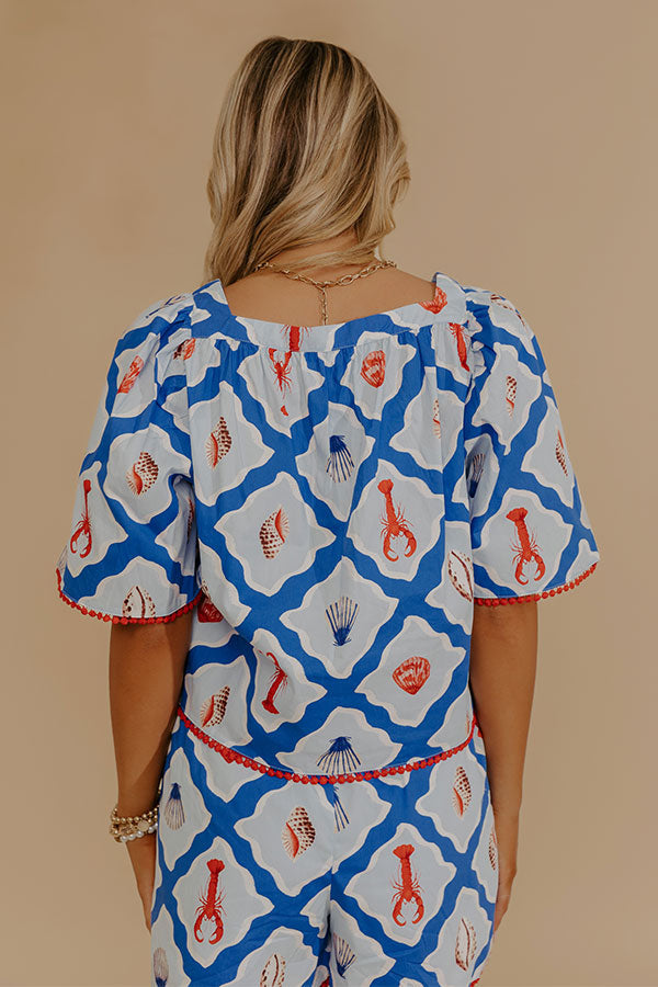 Seashore Chic Shift Top