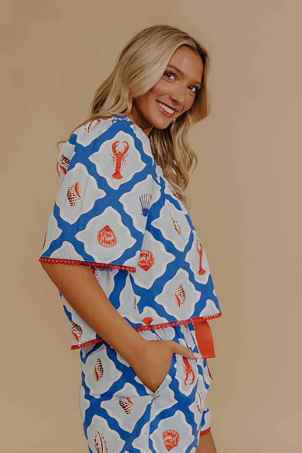 Seashore Chic Shift Top