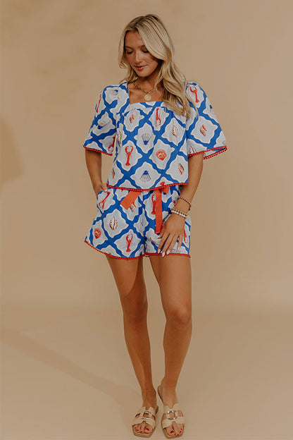 Seashore Chic Shift Top