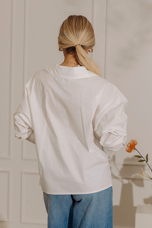 Beach House Brunch Poplin Top