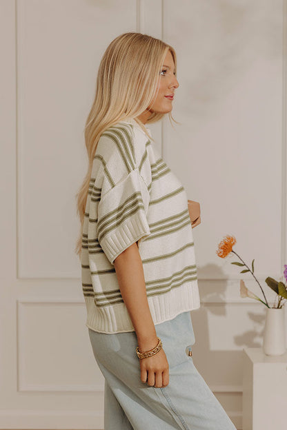 Morning on the Coast Stripe Knit Top