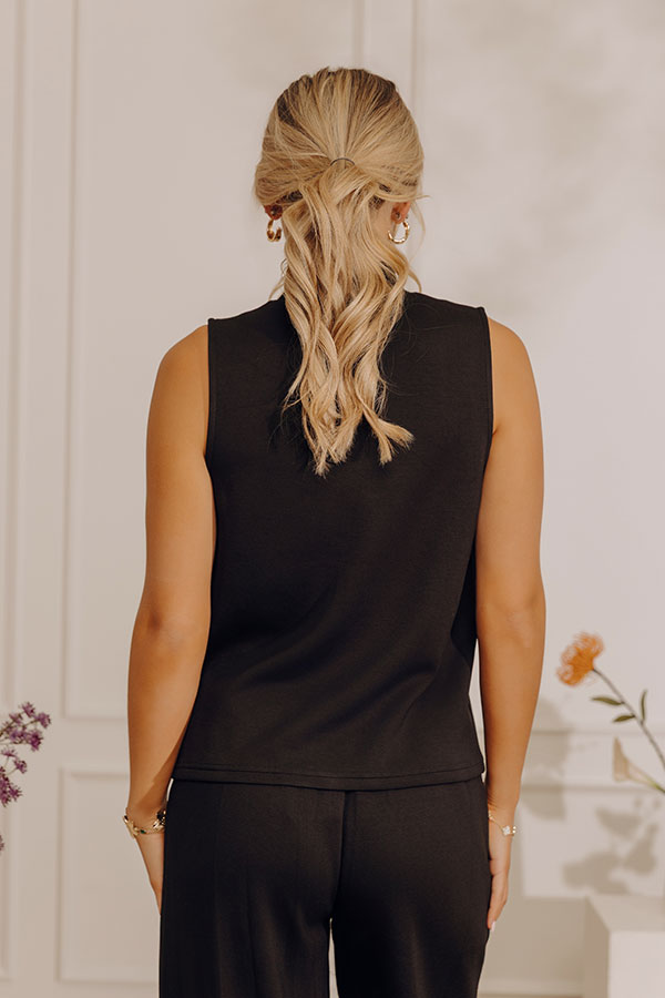 First Class Charm Top in Black