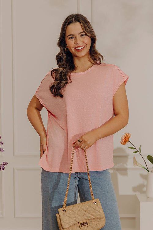 Just Right Oversized Slub Tee