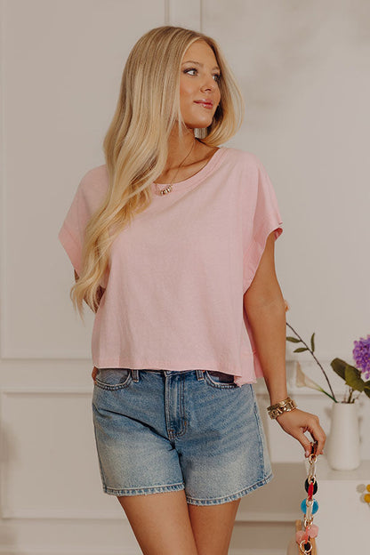 Everyday Ease Open Back Slub Tee