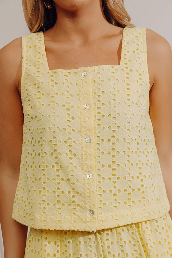 Picnic in Provence Eyelet Top