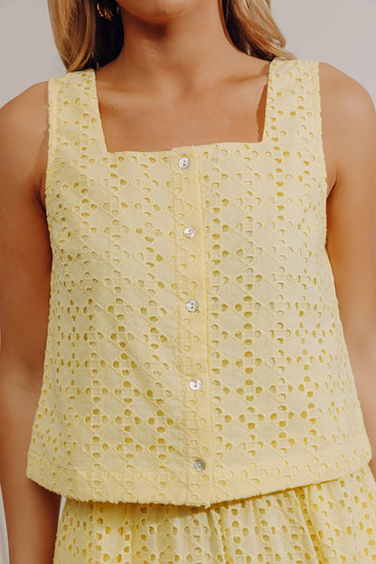 Picnic in Provence Eyelet Top