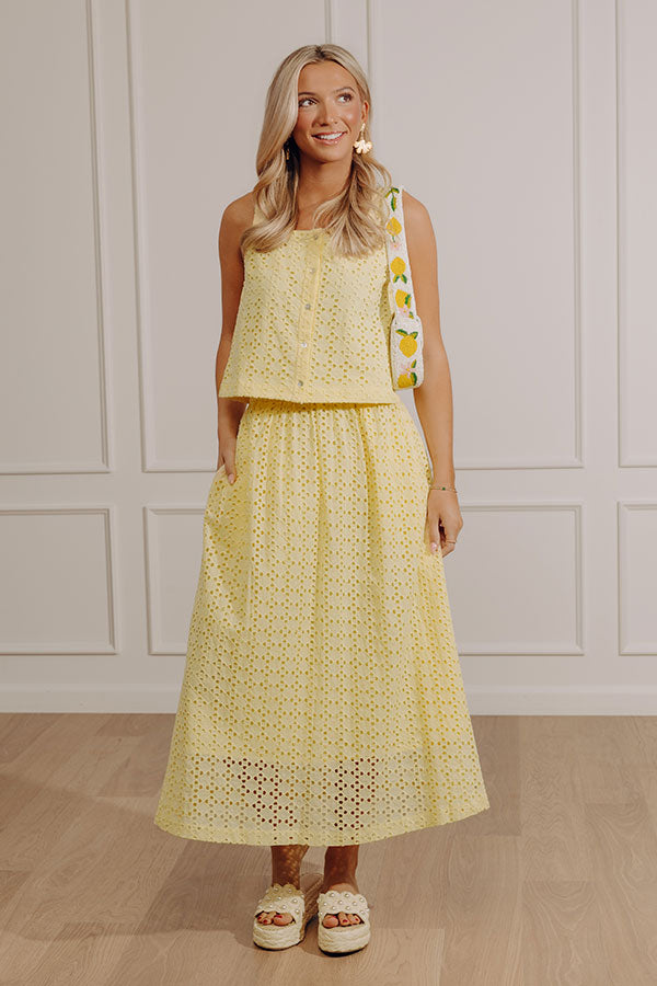 Picnic in Provence Eyelet Top