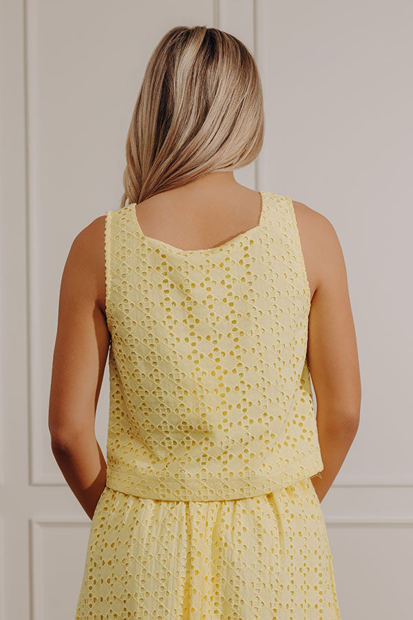 Picnic in Provence Eyelet Top