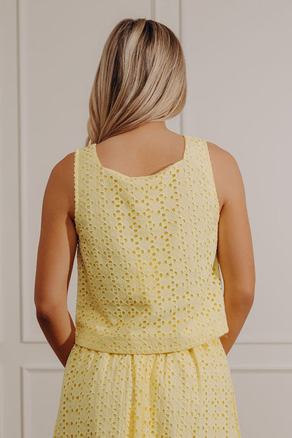 Picnic in Provence Eyelet Top
