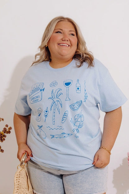 Better Al Fresco Graphic Tee Curves