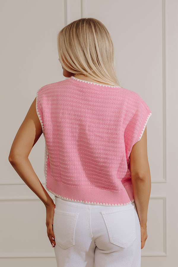Sweet Wink Pointelle Knit Top