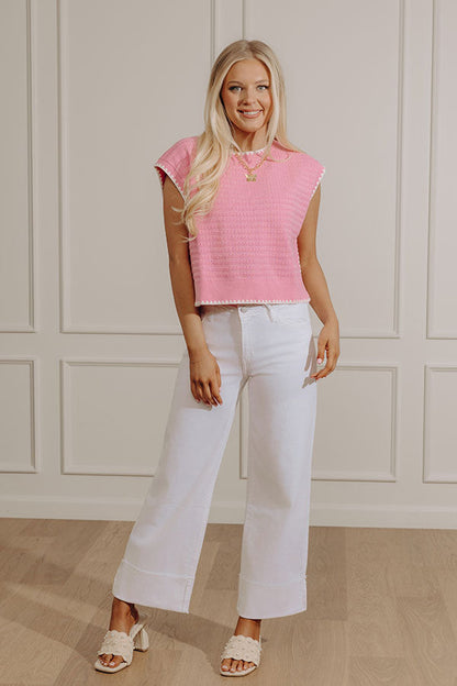 Sweet Wink Pointelle Knit Top