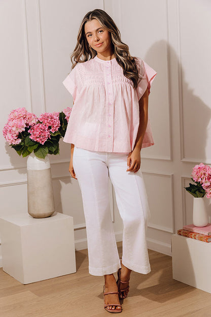 Always in Style Button Down Top