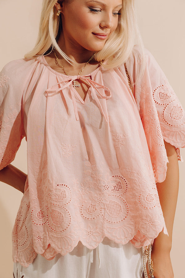 Easy Grace Floral Embroidered Top