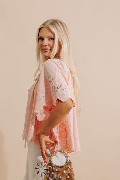 Easy Grace Floral Embroidered Top
