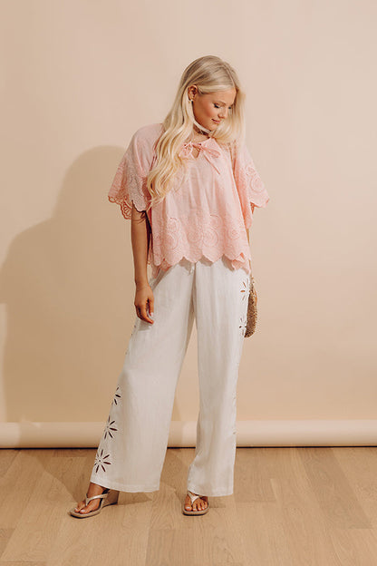 Easy Grace Floral Embroidered Top