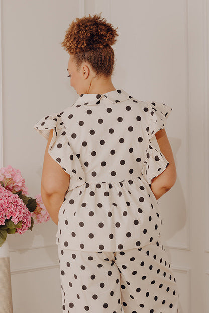Chic Spotlight Peplum Top Curves