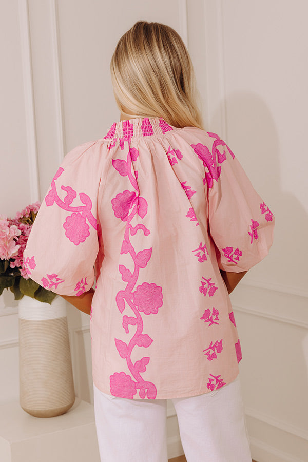 Happy in Blooms Shift Top