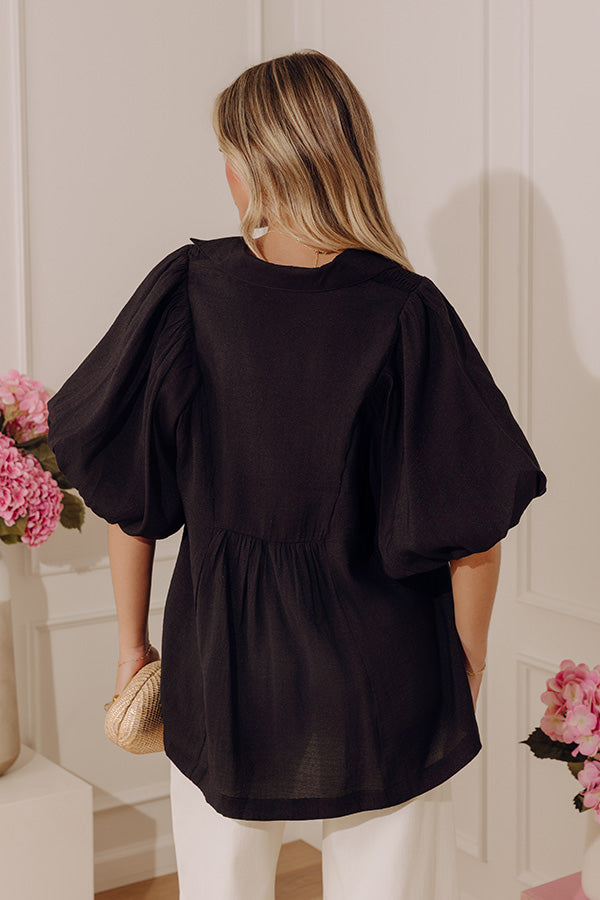 Penthouse Poise Smocked Top