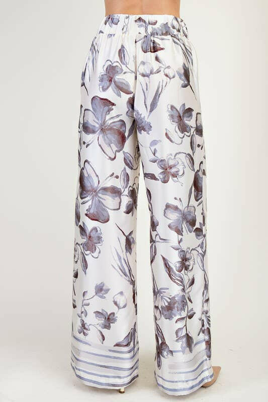 Resort Ready Printed Wide-Leg Pants