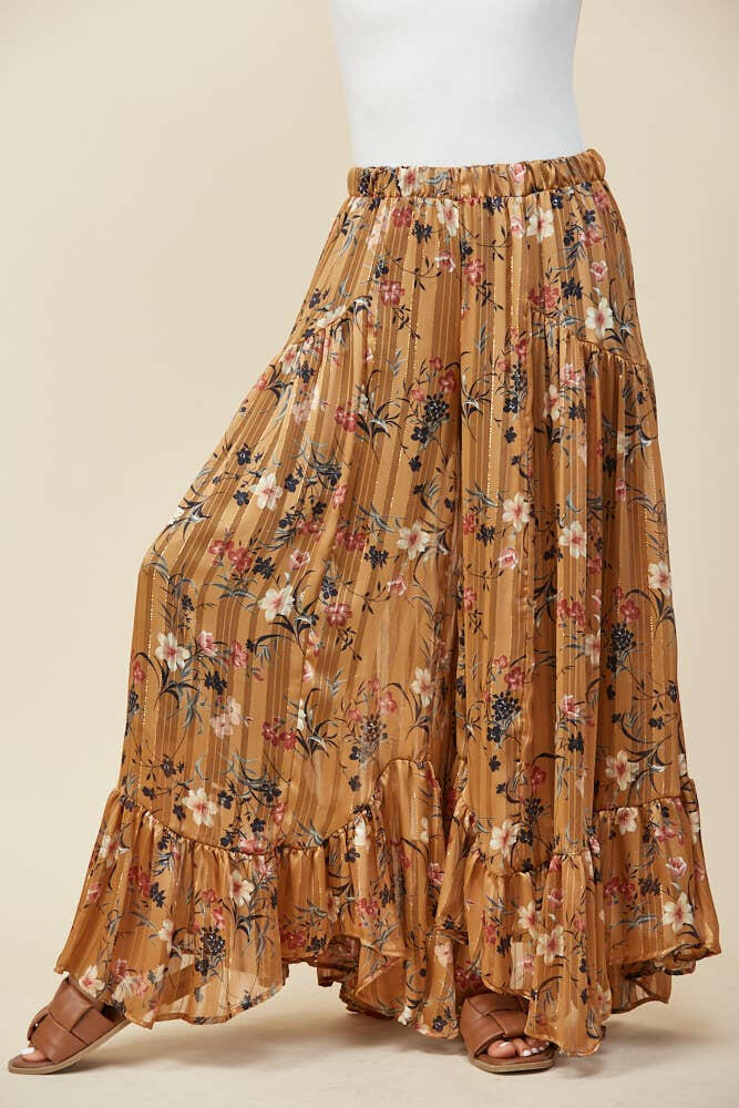 Golden Hour Ruffle Palazzo Pants