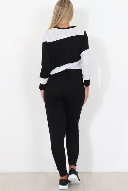 Black and White Loungewear Set - Katie