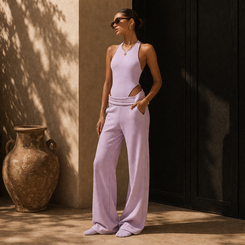 Brown Wide Leg Pants