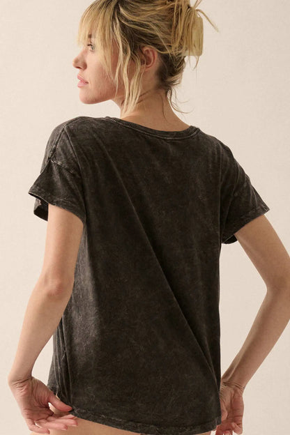 Valentine Hearts Vintage-Wash Graphic Tee