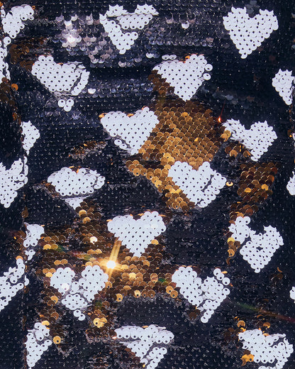 Darling Desire Heart Sequin Mini Dress
