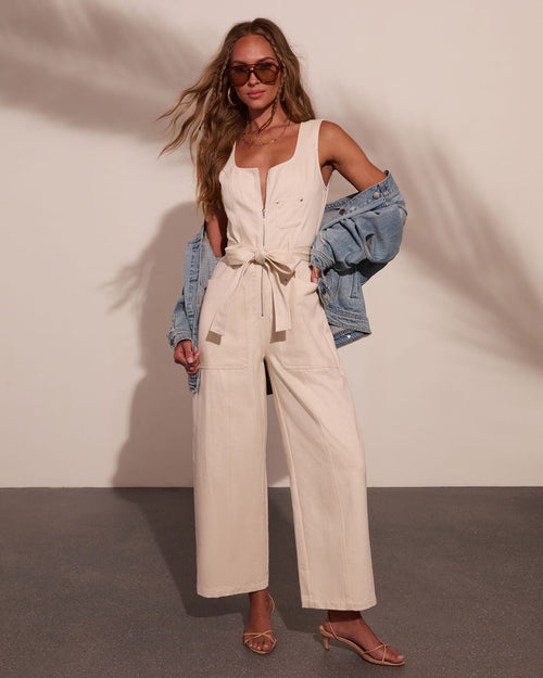 Desert Glowgirl Waist Tie Jumpsuit