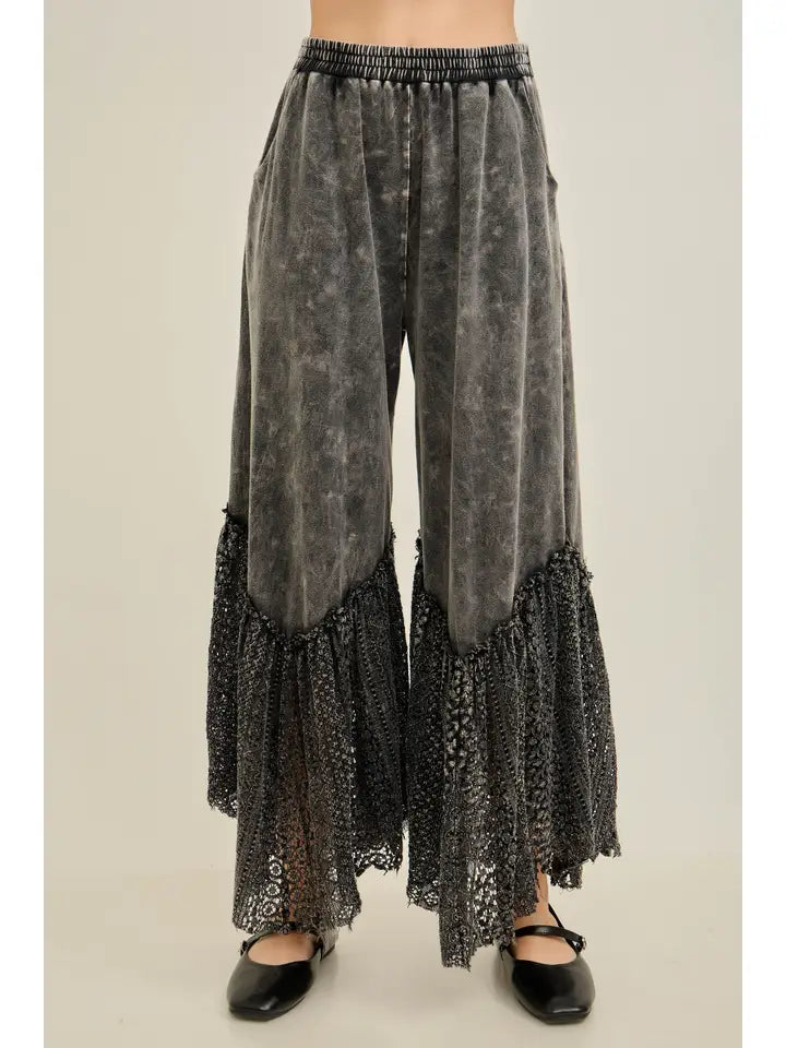 Lace Drift Boho Wideleg Pants