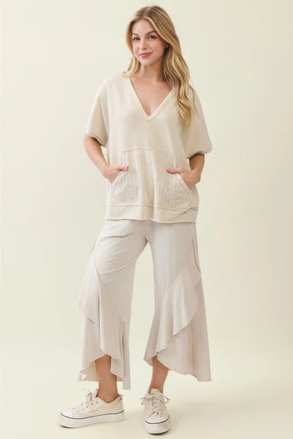 Latte Flow Ruffle Lounge Pants