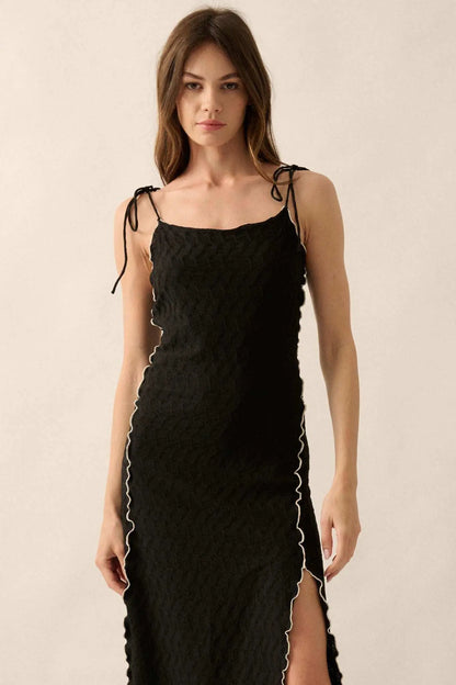 Beautiful Feeling Textured Knit Cami Maxi Dress