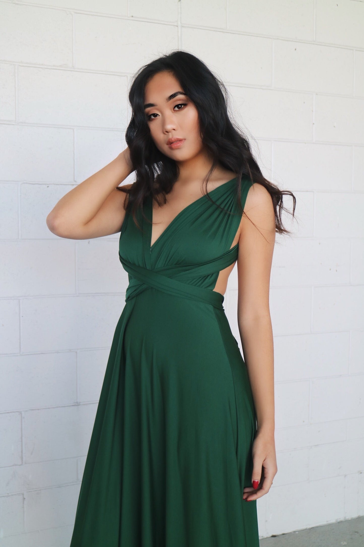 Pandora Multiway Gown - Green Jersey