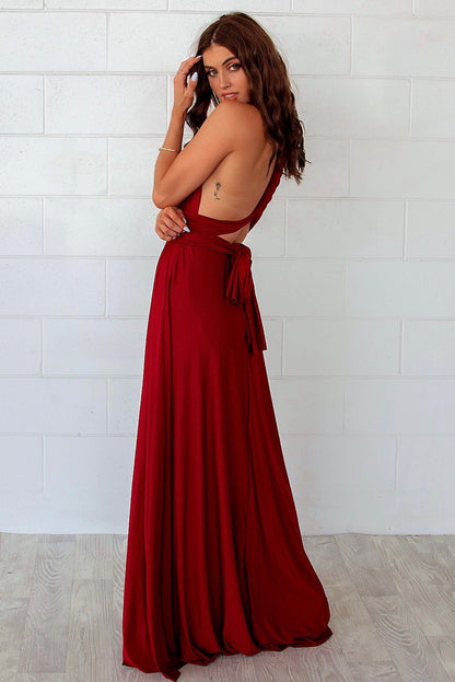 Pandora Multiway Gown - Wine Jersey